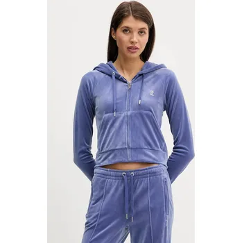 Pánská mikina Velurová mikina Juicy Couture JCWAS225306 fialová 54X, vel. XS