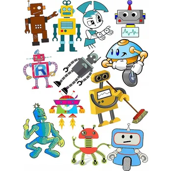 Odstranitelné tetování Smyvatelné tetování pro děti - ROBOTI