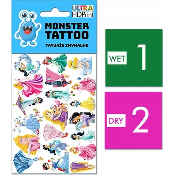 Tetování TETOVÁNÍ PRO DĚTI, OMYVATELNÉ, DOČASNÉ PRINCEZNY