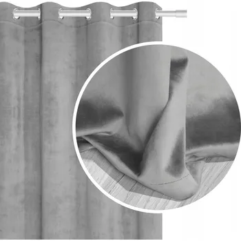 Obraz Zatemňovací závěsy z veluru s kroužky OKA