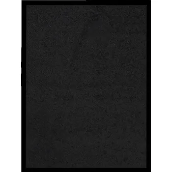 Rohožka ke dveřím s velurovým povrchem 40x60 cm, černá