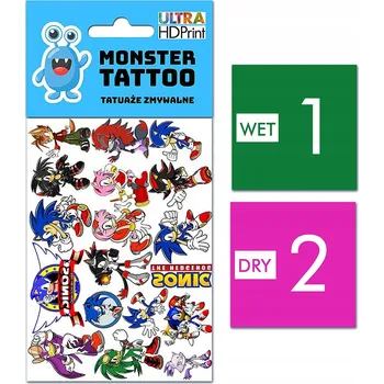 Odstranitelné tetování Filmová a herní nálepka na tetování Dětské vodní tetování Omyvatelné k narozeninám Dárek Dočasný dárek pro děti Originální opakovaně použitelné Spousta Vzorů