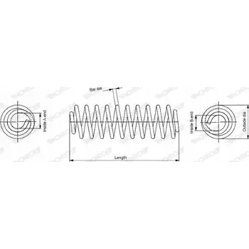 Pružina podvozku Monroe SE2815