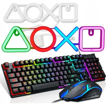 Klávesnice Hybridní klávesnice Podsvícená klávesnice myš a neonové osvětlení