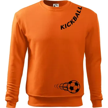 Pánská mikina Kickball nápis šikmo - Mikina Essential pánská - S ( Oranžová )