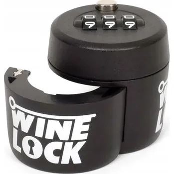 Visací zámek ZÁMEK na láhev vína Wine Bottle Lock – bezpečnostní zámek s kódem