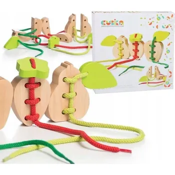 Dřevěná hračka DŘEVĚNÁ HRAČKA Pro CHLAPCE Hračky NAVLÉKÁNÍ Rozvíjí Dovednosti