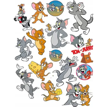Odstranitelné tetování Smyvatelné tetovačky pro děti - Tom a Jerry