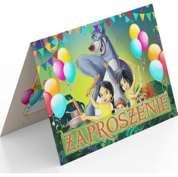 Pozvánka POZVÁNKA KNIHA DŽUNGLÍ NA DĚTSKOU OSLAVU + OBÁLKA DÁREK