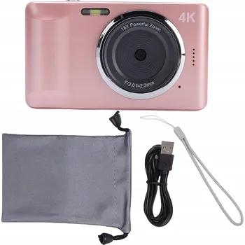 IP kamera DIGITÁLNÍ FOTOAPARÁT FHD 4K 64MP CAMERA FOTKY VIDEO 18X ZOOM 64GB