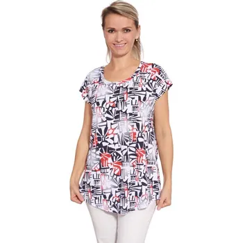 Pánské tričko Tričko krátký rukáv DEPKA modro-červená S