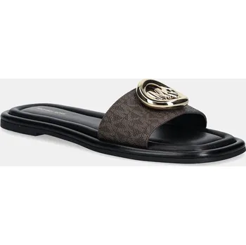 Dámské pantofle Pantofle MICHAEL Michael Kors Milan Slide dámské, hnědá barva, 40F5MLFS1B.200 89X, EUR 38