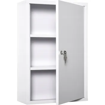 Koupelnový nábytek Závěsná skříňka kleankin bílá 60 x 40 x 18 cm