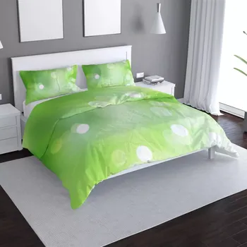 Povlečení Sablio Povlečení Zelená abstrakce 2 - 140x220 / 90x70