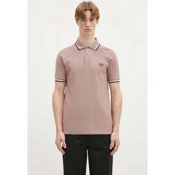 Bavlněné polo tričko Fred Perry, XL, růžová, 39X