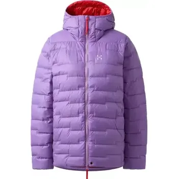 Dámská bunda Haglöfs ROC Flash Down hood W dámská bunda Purple Ice/Tech Red vel. L