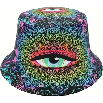Klobouk Psychedelický bucket hat - All Seeing Eye, , skladem