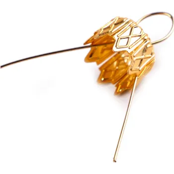 Očka na baňky / záponky s kaplíkem, střední, 4 791/253/002 zlatá