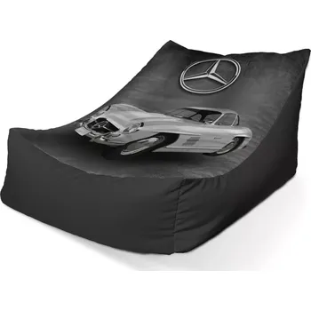 Sedací pytel Sablio Sedací vak Lounge Mercedes-Benz 300 SL Šedé pozadí - 80 x 95 x 50 cm