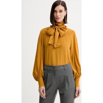 Dámská halenka Hedvábná halenka Weekend Max Mara GUIDO 2525116036600 žlutá 18X, vel. 42