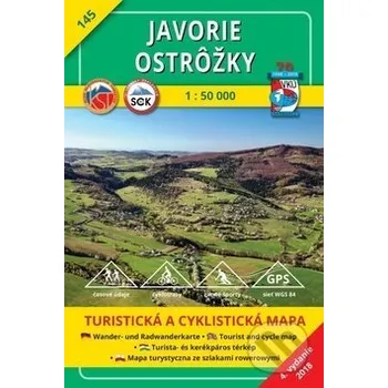Javorie - Ostrôžky - turistická mapa č. 145 - Kolektív autorov VKÚ Harmanec