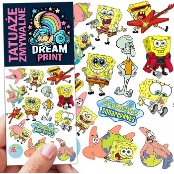 Odstranitelné tetování Filmová a herní nálepka na tetování Dětské vodní tetování Omyvatelné k narozeninám Dárek Dočasný dárek pro děti Originální opakovaně použitelné Spousta Vzorů