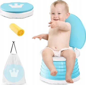 Nočník Přenosná toaleta pro děti, Skládací toaleta, Cestovní nočník