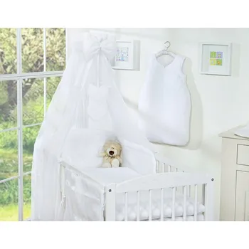 Povlečení 5dílná souprava Povlečení 135x100 s nebesy - Závěsné Srdíčka bílá