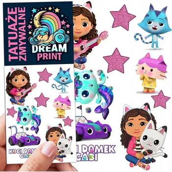 Odstranitelné tetování Filmová a herní nálepka na tetování Dětské vodní tetování Omyvatelné k narozeninám Dárek Dočasný dárek pro děti Originální opakovaně použitelné Spousta Vzorů