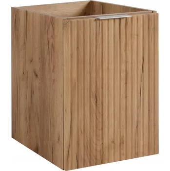 Koupelnový nábytek Závěsná koupelnová skříňka pod umyvadlo 40 cm Dub, RYHOVANÁ dvířka z MDF