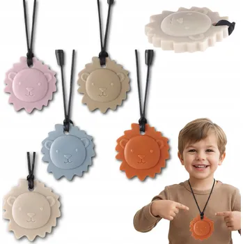 Silikonové Kousátko Náhrdelník Sada 5 ks Logopedické Uklidňující ADHD