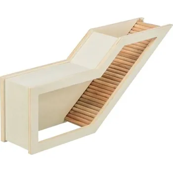 Hračka pro kočku TRIXIE Pozorovací box s tunelem přírodní dřevo 36x17cm