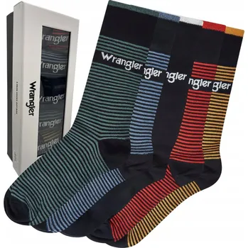 Dámské ponožky Wrangler Ponožky Brew 5 Pack Socks Gift Box modrá velikost 39-42