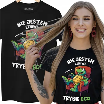 Dámské tričko TRIČKO DÁMSKÉ SE VTIPNÝM POTISKEM PRO CHLAPA ŽELVA LENOCHOD NÁPIS S