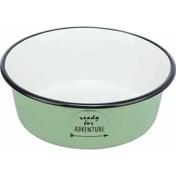 Miska pro psa Jedna kovová miska Trixie zelená 0,3 l