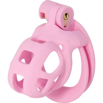 Pás cudnosti Hidden Desire Extreme Penis Prison Cock Cage X-Short Pink