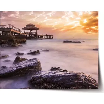 Plakát Sablio Plakát Mlha nad mořem - 60x40 cm