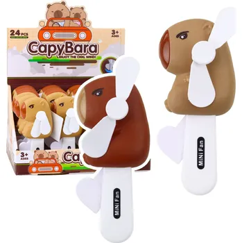 Hračka na písek LEAN Toys Kapybara Ruční vějíř pro děti 14,5 cm Mix