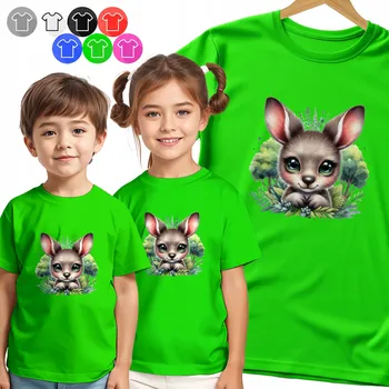 DĚTSKÉ TRIČKO T-SHIRT - KRÁLÍK – SLADKÝ PORTRÉT PRO DĚTI VZOR - S