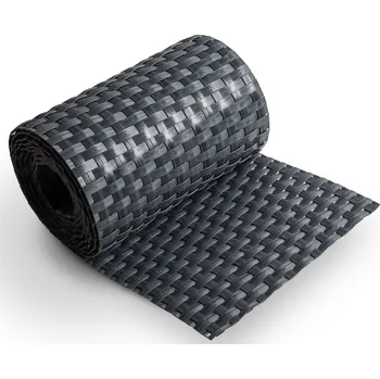 Obraz Stínící panelové pásy Rattanart z umělého ratanu šedá 19 cm x 255 cm 1300 g/m2