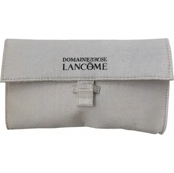 Kosmetická taška LANCOME KOSMETICKÁ TAŠTIČKA LÁTKOVÁ KRÉMOVÁ BÉŽOVÁ DOMAINE DE LA ROSE S LOGEM