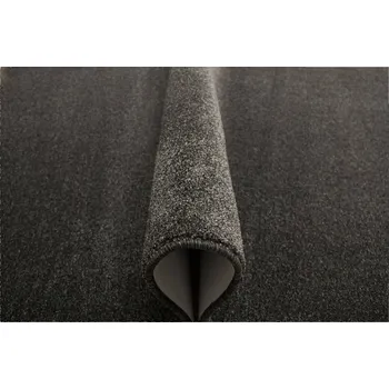 Koberec ŠEDÝ STŘÍBRNÝ ČERNÝ KOBEREC S FILCEM MELÍROVANÝ VLAS BURTON 200x200 cm