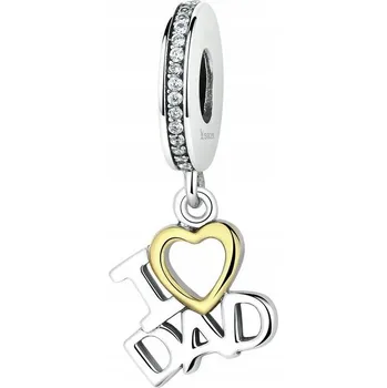 Přívěsek Přívěsek Charm Silverlove I Love Dad srdce stříbro S925