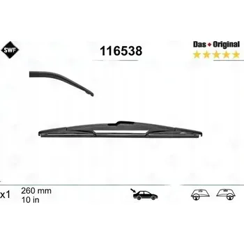 Stěrač SWF 116538 Lišta stěrače 260 mm