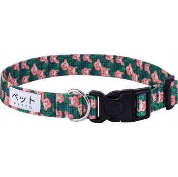 Obojek pro psa PETTO Obojek pro psa Eri Pigs / Černý L