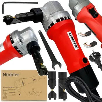 Nůžky na plech ELEKTRICKÉ NŮŽKY NA PLECH + IMBUSOVÝ KLÍČ, PLOCHÝ ŠTĚTEC MAR-POL M79302