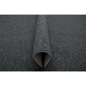 Koberec 200x200 cm TMAVĚ MODRÝ SMYČKOVÝ KOBEREC RUBENS GRANÁTOVÝ S FILCEM