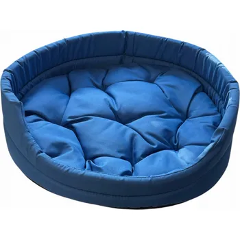 Pelíšek pro psa Oválná pohovka/pelíšek SandipetS Doggy - velikost 6 (75 cm x 67 cm x 18 cm), modrá, s