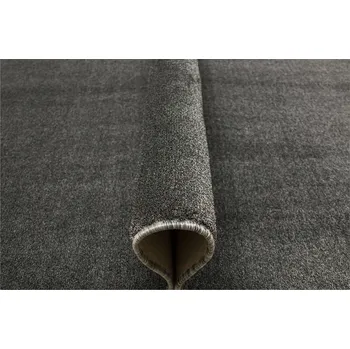 Koberec Kobercový běhoun ŠEDÝ MELANŽ šíře 4m NA MÍRU s filcovým podkladem do obýváku JAVA