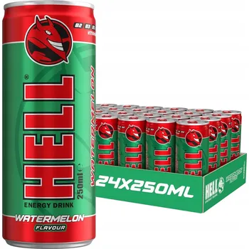 Energetický nápoj HELL Energy Drink Meloun – Energetický Nápoj s Příchutí Melounu 24x 250ml